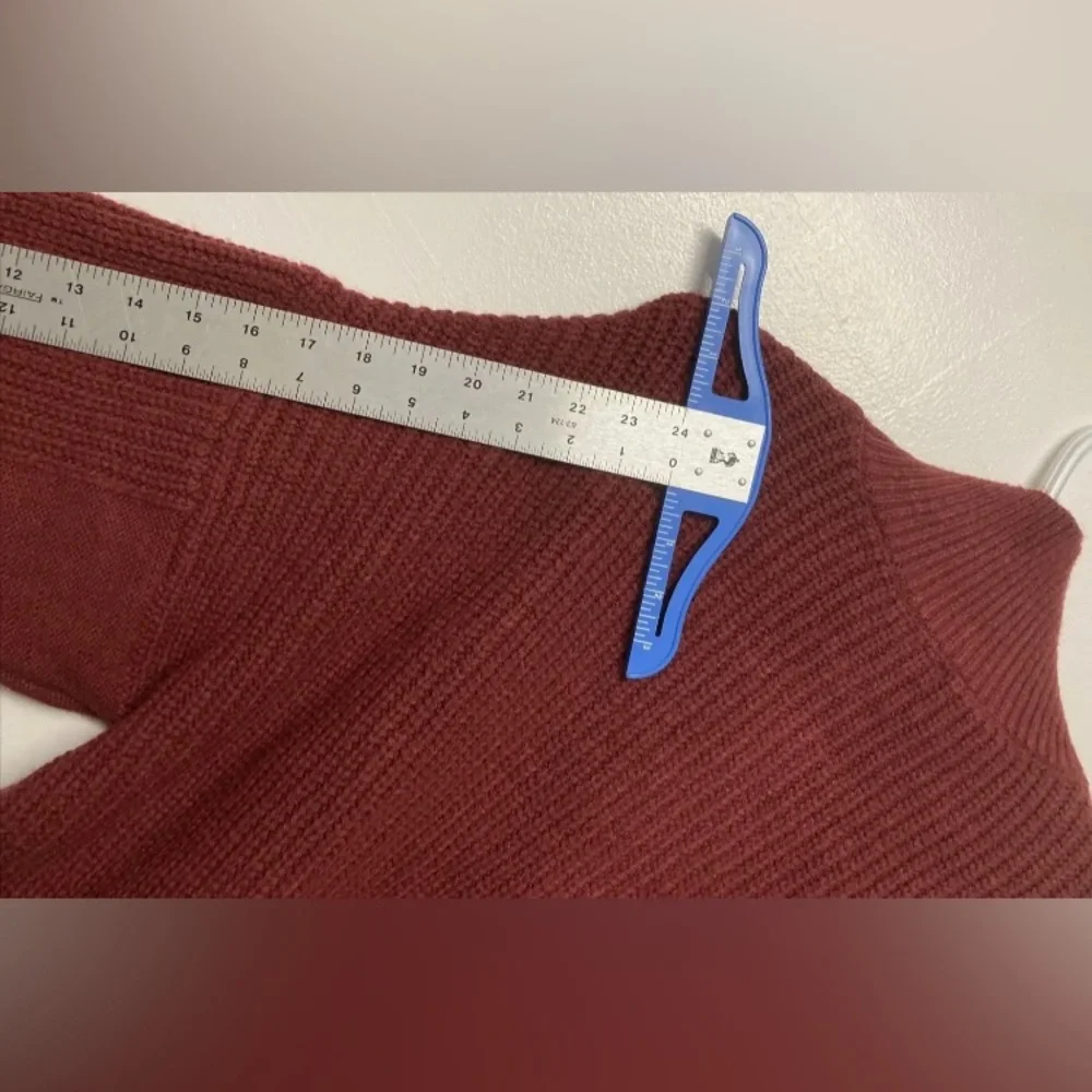 New! Flag & Anthem Womens Sweater Half Zip Pullover Red Medium Long Sleeve - Picture 11 of 12